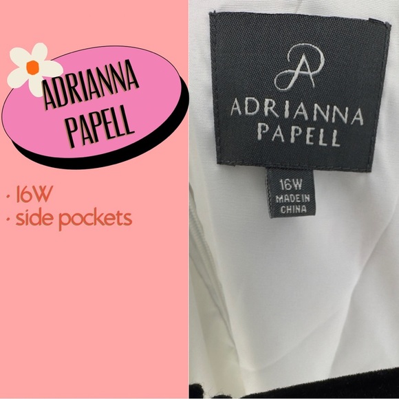 Adrianna Papell Women’s Size 16W Tea Length Dress - Picture 3 of 3